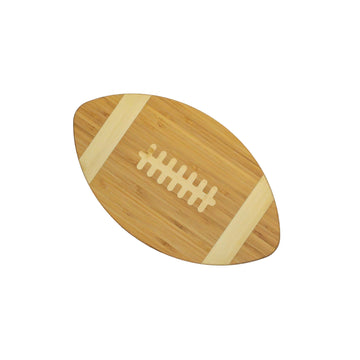 Bamboo Football Cutting Board | Football-Shaped Charcuterie Board for Game Day