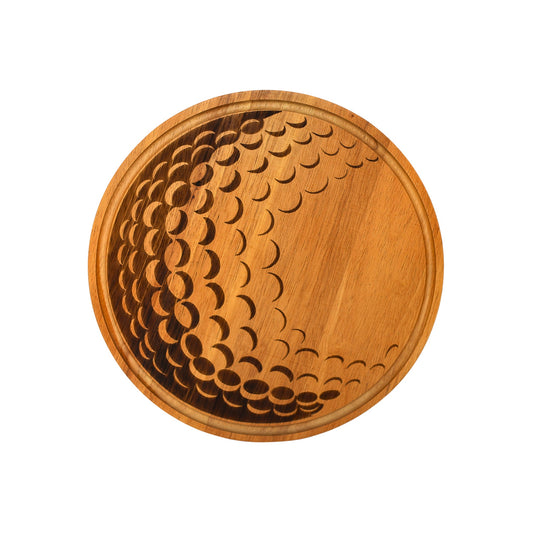Golf Ball Charcuterie Board | Golf-Themed Bamboo Serving Tray & Cutting Board