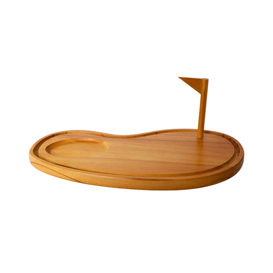 Golf Course Charcuterie Board | Golf-Themed Bamboo Serving Tray & Cutting Board