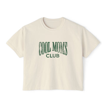 Cool Moms Club Boxy Tee | Vintage Mom Graphic Crop T-Shirt