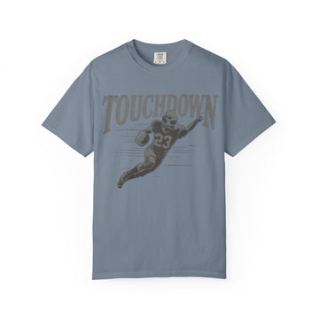 Vintage Touchdown Football T-Shirt | Retro Football Graphic Tee | Garment-Dyed Game Day Shirt | Football Fan Unisex Tee