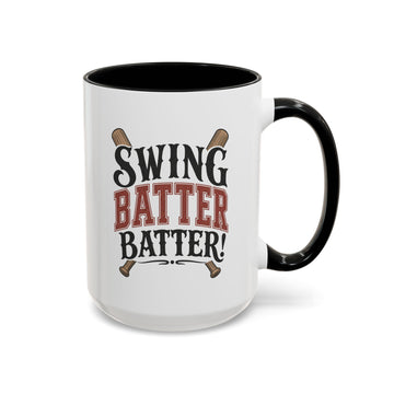 Swing Batter Batter Baseball Mug, 15 oz