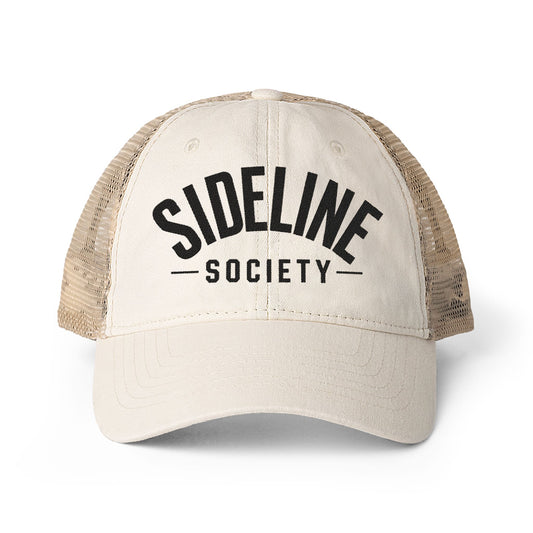Sideline Society Trucker Hat | Vintage Mesh Back Baseball Cap