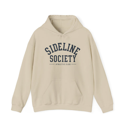 Sideline Society Athletic Club Hoodie | Vintage Collegiate Pullover Sweatshirt