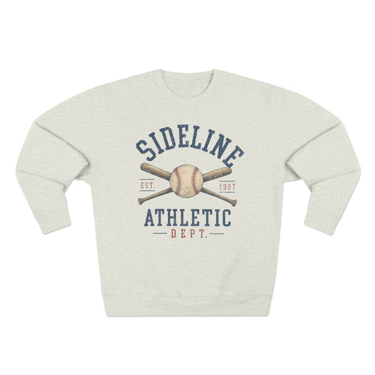 Sideline Athletic Dept Sweatshirt | Vintage Baseball Mom Game Day Sweatshirt