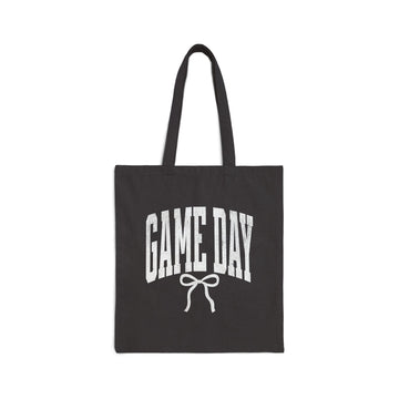Game Day Canvas Tote Bag | Vintage Sports Mom Carryall Tote