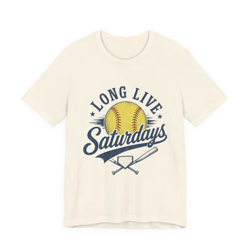 Long Live Saturdays Softball Graphic Tee | Softball Mom Shirt