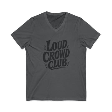 Loud Crowd Club V-Neck T-Shirt | Vintage Concert Tee | Music Lover Graphic Shirt