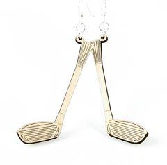 Driver Golf Club Earrings | Lightweight Golf Lover Statement Earrings