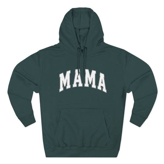 Mama Hoodie | Collegiate Cozy Mom Hooded Pullover