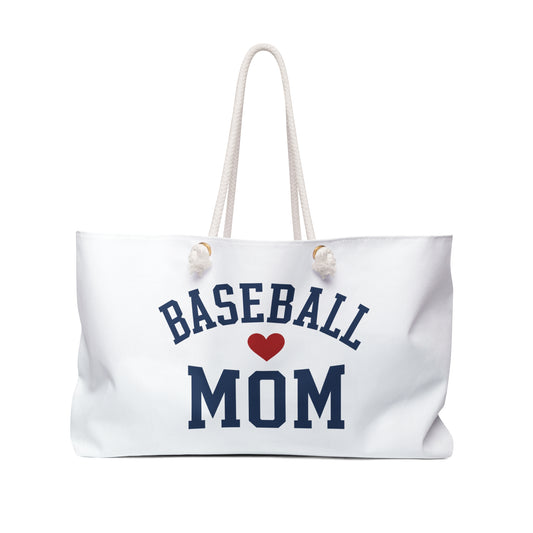 Baseball Mom Weekender Bag | Large Sideline Travel Tote