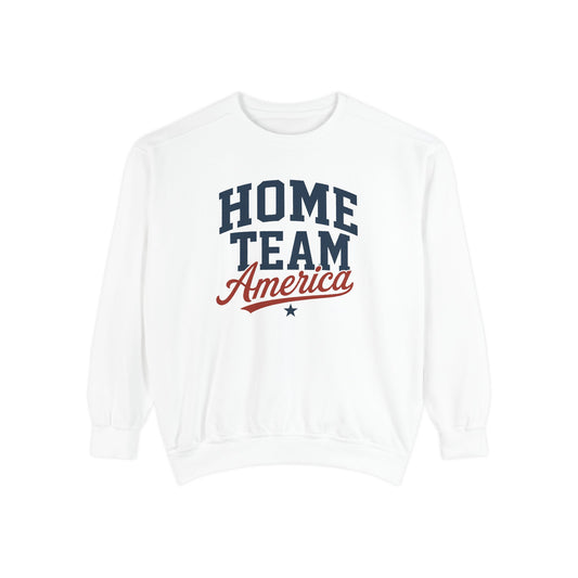 Home Team America Sweatshirt | Patriotic Vintage Crewneck Sweatshirt