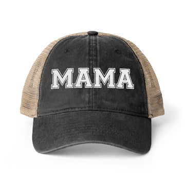 Mama Trucker Hat | Vintage Washed Mesh Back Baseball Mom Cap