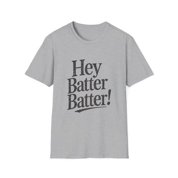 Hey Batter Batter Shirt | Vintage Cozy Baseball Graphic Tee for Women