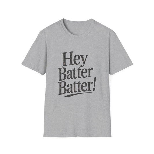 Hey Batter Batter Shirt | Vintage Cozy Baseball Graphic Tee for Women