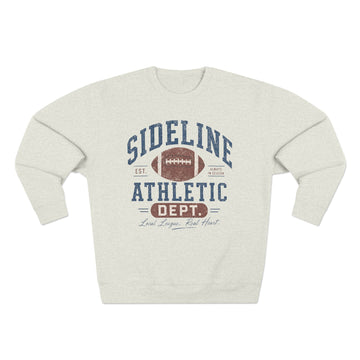 Sideline Athletic Dept Sweatshirt | Vintage Retro Football Crewneck Graphic Pullover