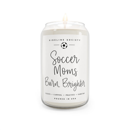 Soccer Moms Burn Brighter Hand-Poured Soy Candle, 13.75oz