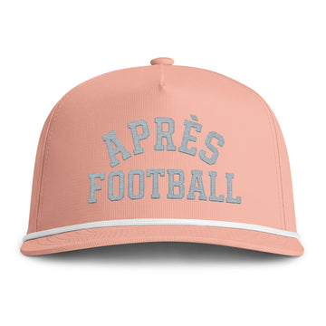Après Football Rope Hat | Vintage Football Trucker Cap | Retro Game Day Snapback | Embroidered Football Hat