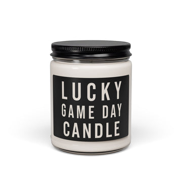 Lucky Game Day Candle | 9 oz Soy Candle | Sports Fan Home Decor Gift