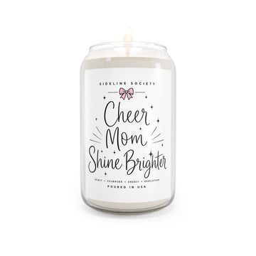 Cheer Mom Shine Brighter Soy Candle,  13.75 oz
