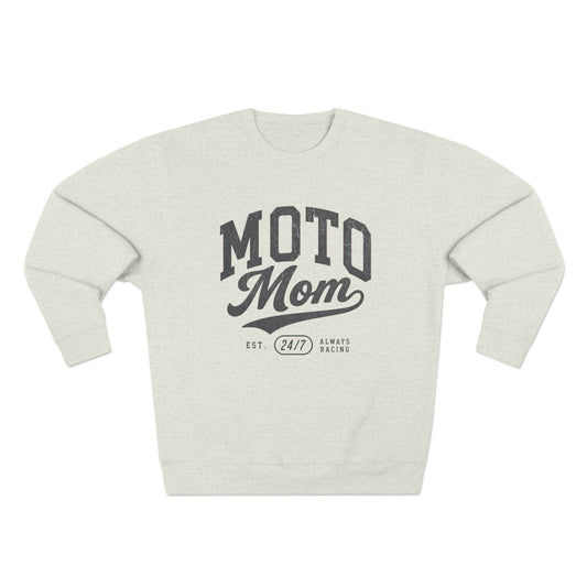Moto Mom Crewneck Sweatshirt | Motocross Pullover | Racing Mom Sweatshirt