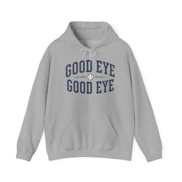 Good Eye Baseball Hoodie | Vintage Baseball Graphic Hooded Sweatshirt
