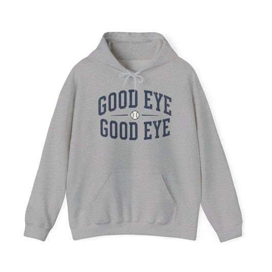 Good Eye Baseball Hoodie | Vintage Baseball Graphic Hooded Sweatshirt