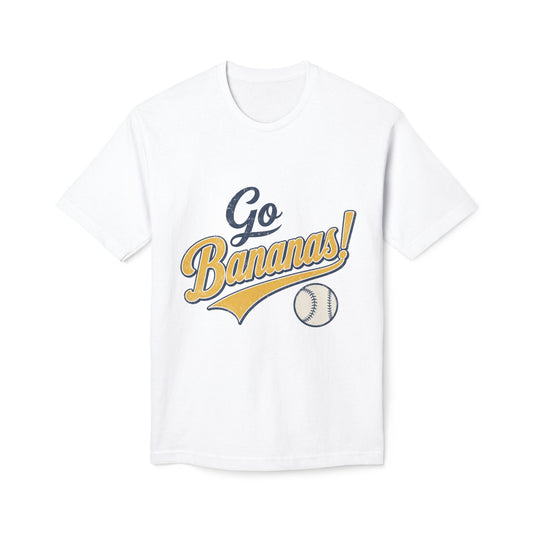 Go Bananas Baseball T-Shirt | Vintage Retro  Baseball Fan Tee Shirt