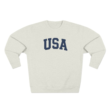 USA Sweatshirt | Patriotic Crewneck Sweatshirt | Vintage Americana Pullover