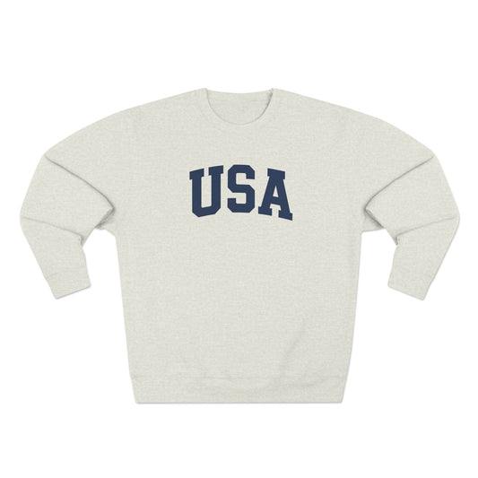 USA Sweatshirt | Patriotic Crewneck Sweatshirt | Vintage Americana Pullover