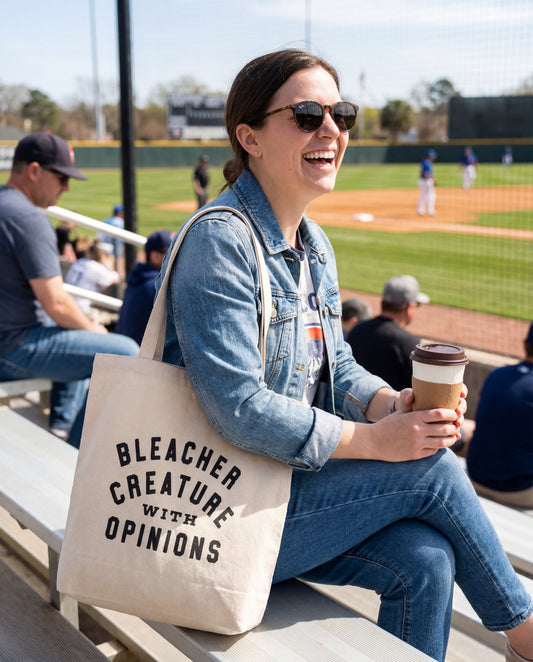 Bleacher Creature With Opinions Canvas Tote Bag