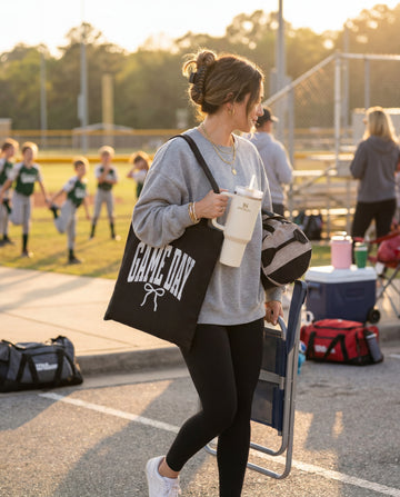 Game Day Canvas Tote Bag
