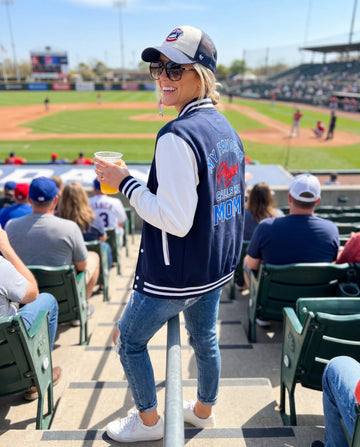 My Favorite Player Calls Me Mom Varsity letterman Jacket