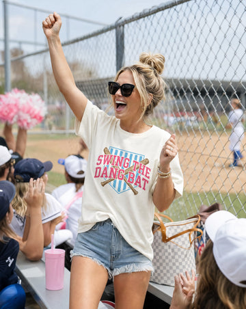 Swing the Dang Bat Baseball and Softball Graphic Shirt