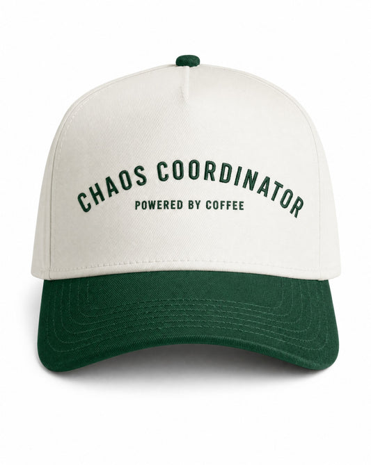 Chaos Coordinator Hat | Powered by Coffee Trucker Cap