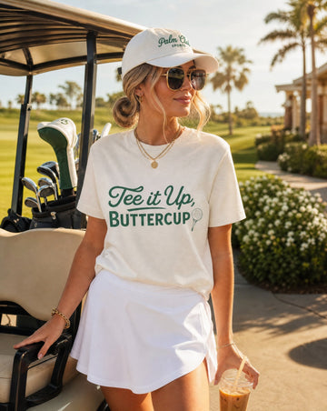 Tee It Up Buttercup Golf Graphic Tee