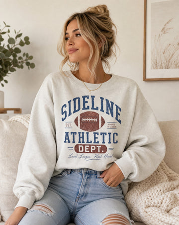 Sideline Athletic Dept Football Crewneck