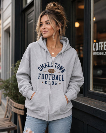 Small Town Football Club Zip Hoodie
