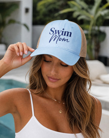 Swim Mom Trucker Hat