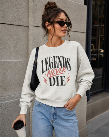 Legends Never Die Crewneck Sweatshirt