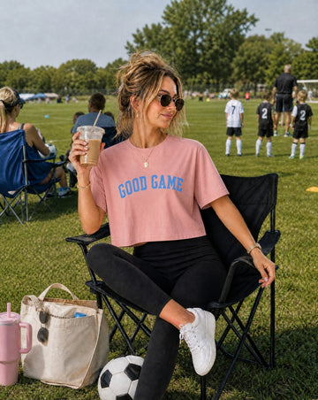 Vintage Good Game Boxy Cropped Tee