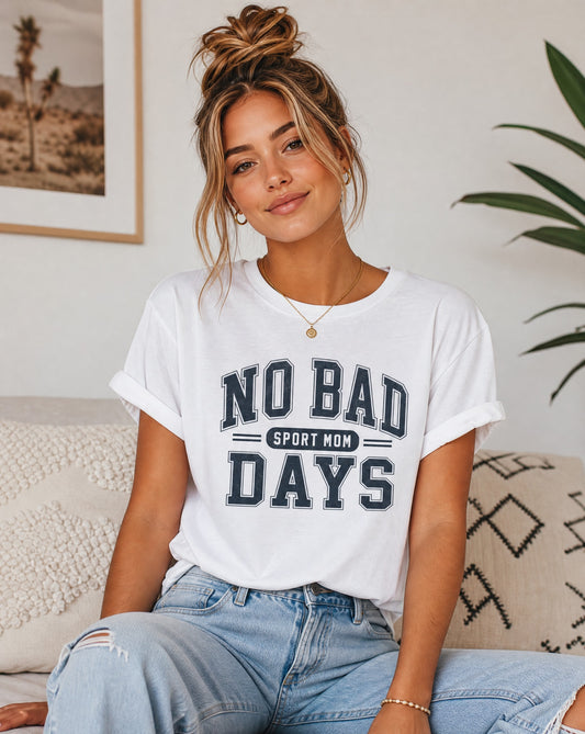 No Bad Days Vintage Varsity Graphic Tee