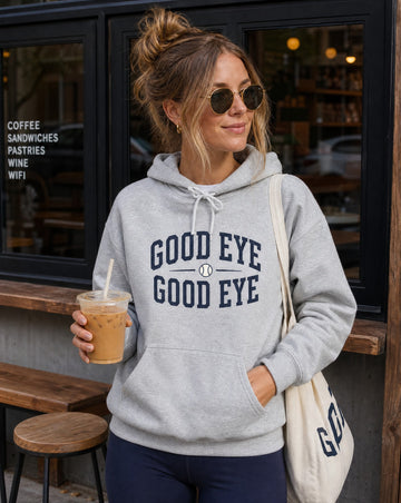 Good Eye Graphic Baseball Hoodie