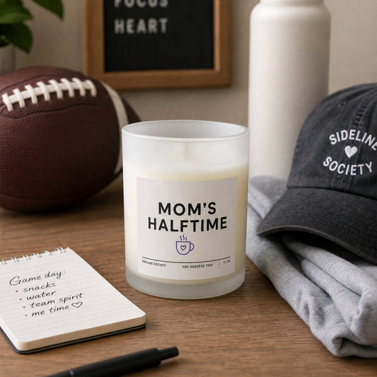 Mom's Halftime Hand-Poured Soy Candle, 11 oz
