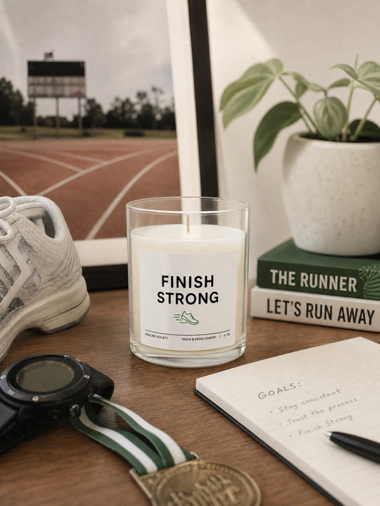 Finish Strong Track & Cross Country Soy Candle, 11 oz