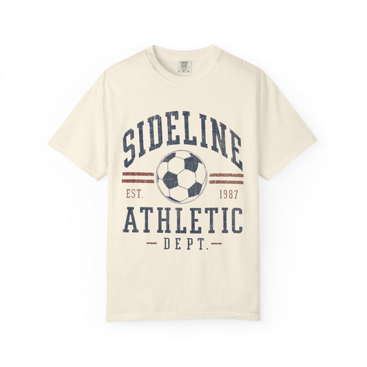 Sideline Athletic Dept Soccer Shirt | Vintage Soccer  Mom Graphic Tee