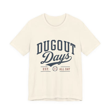 Dugout Days Baseball T-Shirt | Vintage Baseball Graphic Tee