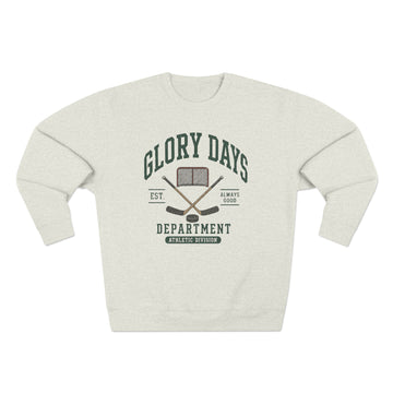 Glory Days Department Crewneck Sweatshirt | Vintage Retro Hockey Sweatshirt
