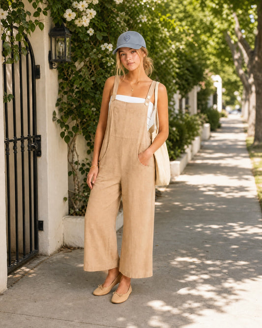HYFVE Textured Wide Leg Overall