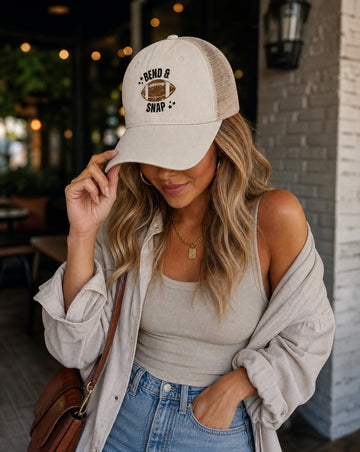 Bend & Snap Football Mesh Trucker Hat